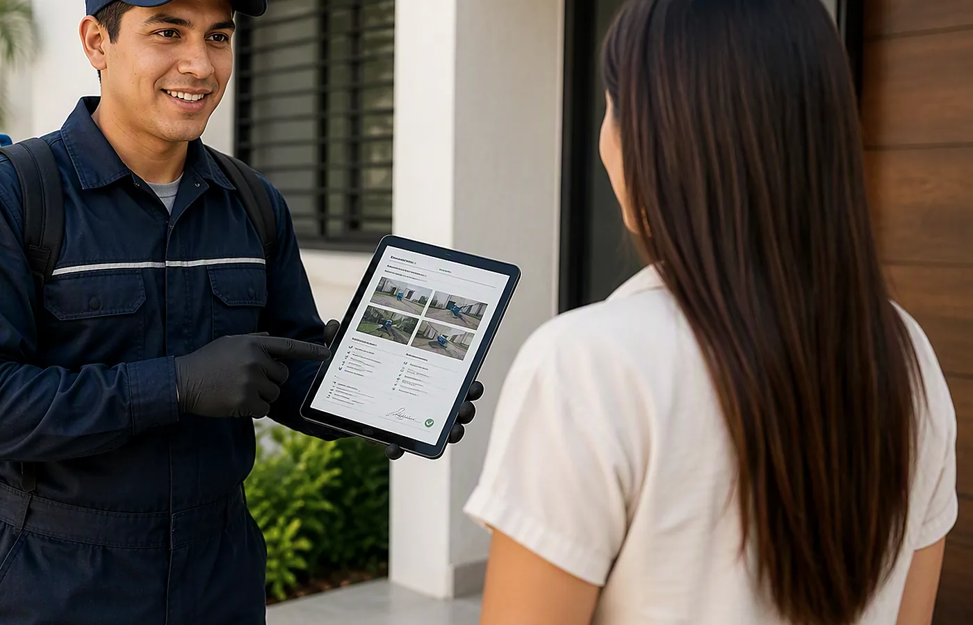 Inspección residencial de control de plagas